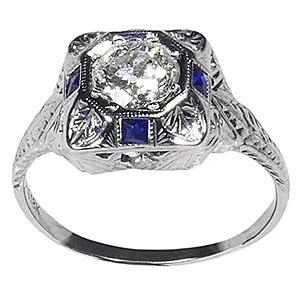 ring vintage square reproduction