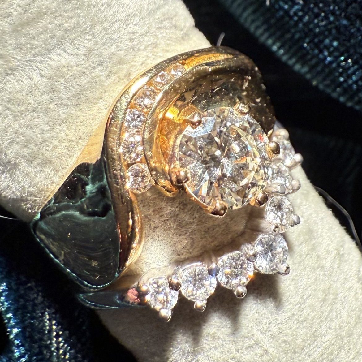 Custom diamond ring by Charlotte's Fine Jewelry in Seattle, WA
